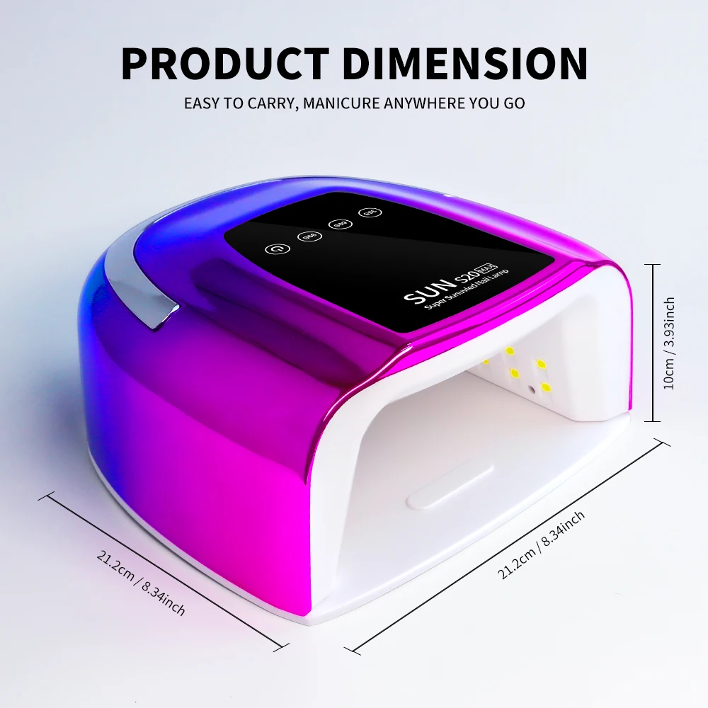 UV LED Nail Lamp For Fast Drying Gel Nail Phototherapy Machine 48 LEDs Manicure Salon Tool Equipment Professional Nail Light 3