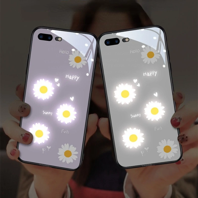 LED Glow Flash Light Up Phone Case for Samsung Galaxy S21 S22 Note 20 Ultra Shockproof Luminous Cover for Samsung S20 Plus A12