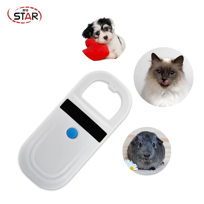 Pet Microchip Scanner FDX-B Glass Chip Tag Reader Read Only Scanner 134.2KHz Animal RFID Reader 125kHz Pet ID Cat Dog Microchip Scanner pet microchip scanner