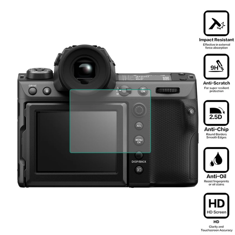 Copertura Protettiva In Vetro Temperato Duro Per Fujifilm Gfx100 Gfx100S Gfx100Ii Gfx 100/Ii/100S/100Ii Pellicola Protettiva Per Schermo Della Fotocam