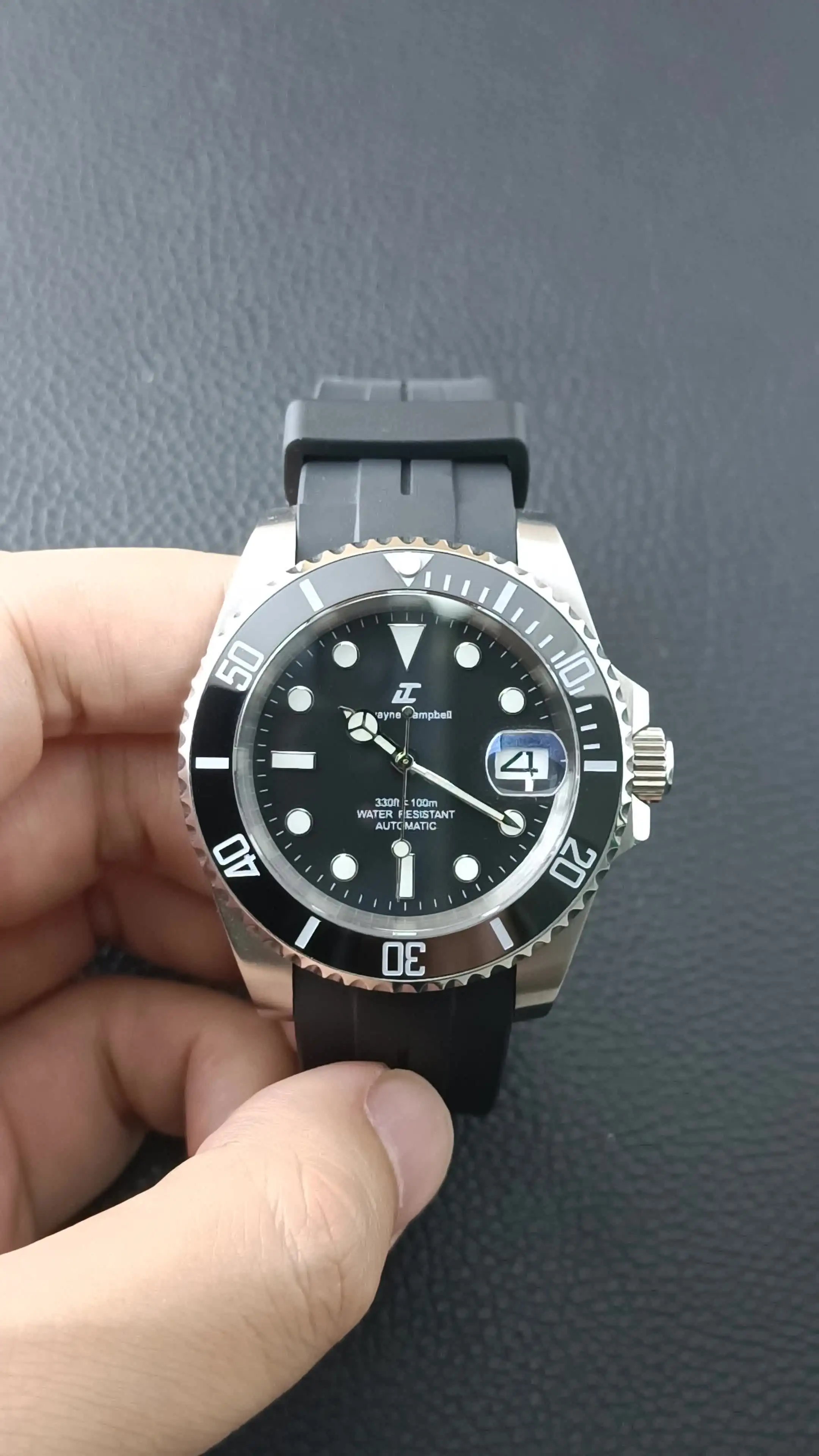 Lancette Orologio Luminose Verdi Per Movimento NH35/NH36 - 3 Pin - Ricambio Meccanico