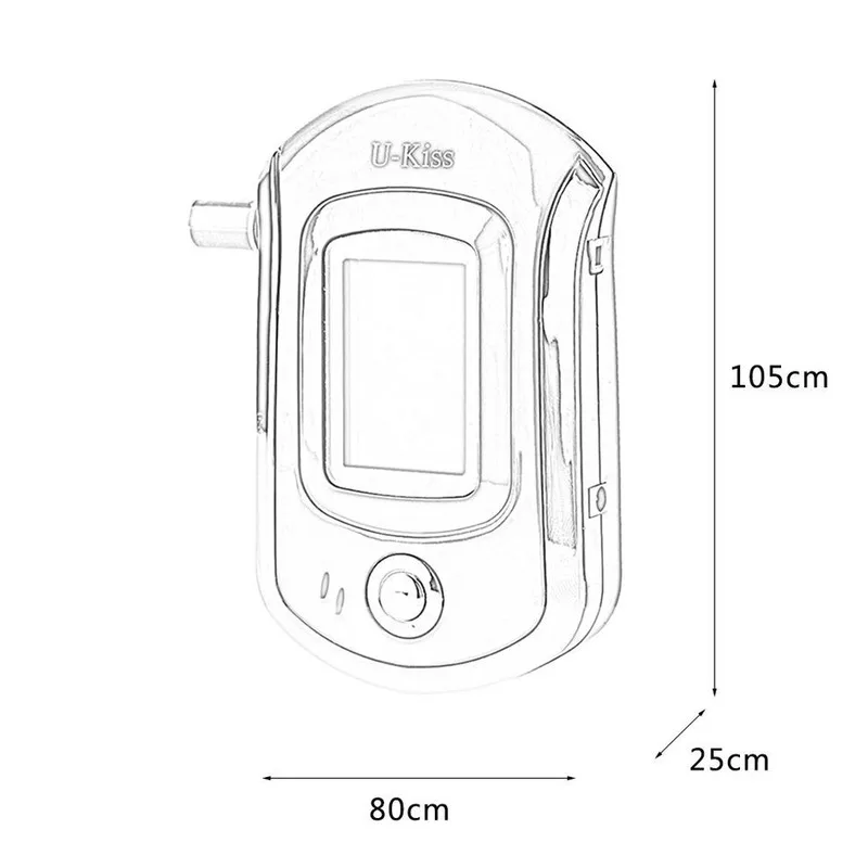 Professional Digital Breath Alcohol Tester Breathalyzer AT6000 Alcohol Breath Tester Detector