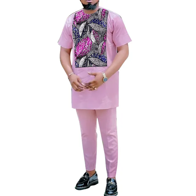 Ahmed Short Sleeve Dashiki and Print Outfit