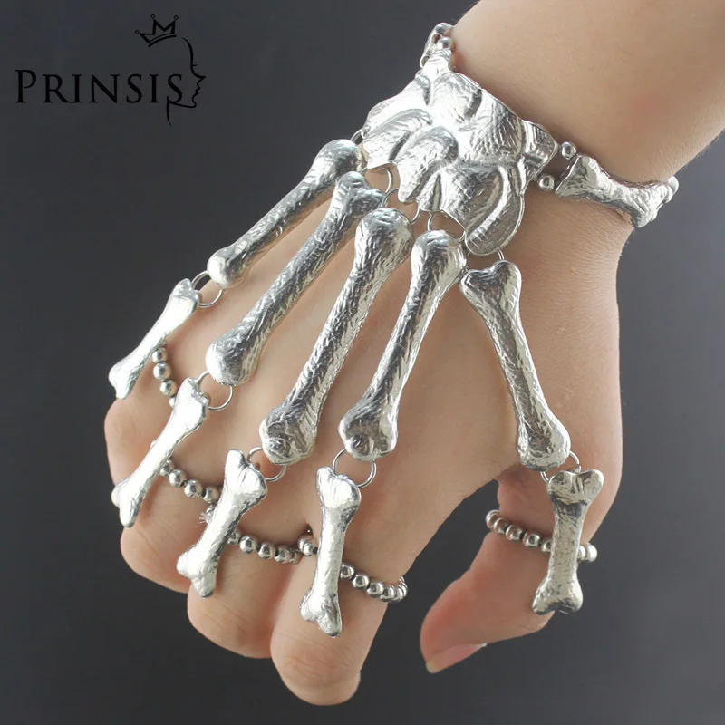 Man/women Nightclub Punk Skull Finger 