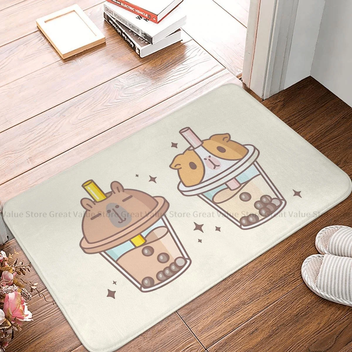 Guinea Pig Pet Animal Bath Mat Bubu And Moonch Capybara Doormat Living Room  Carpet Outdoor Rug Home Decor - AliExpress