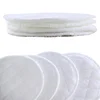 12Pcs(6 Pairs) 3 Layers Cotton Reusable Breast Pads Nursing Waterproof Organic Plain Washable Pad Baby Breastfeeding Accessory 6