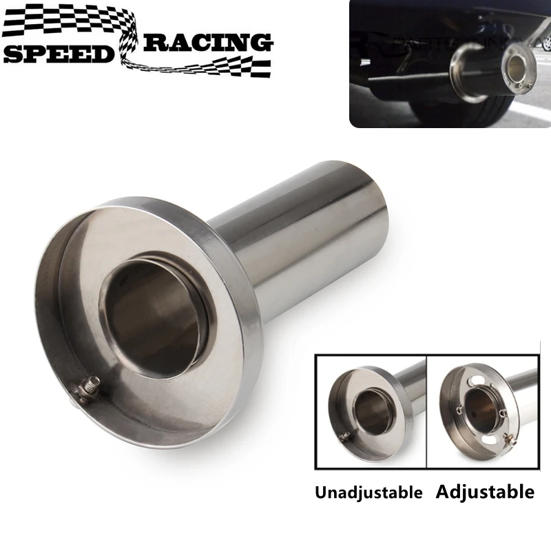 Car Exhaust Muffler Silencer 3.5" /4" / 4.5" Round Steel Removable Stainless Steel exhaust muffler tip exhaust pipe muffler