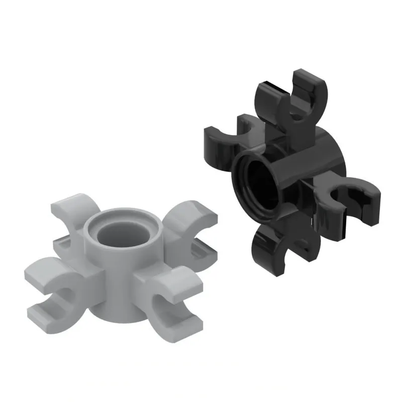 

10 шт., детали MOC 90202, высокотехнологичный штырьковый соединитель, Круглый с 4 зажимами, совместимые с кирпичами, конструктор «сделай сам», детская игрушка, подарок