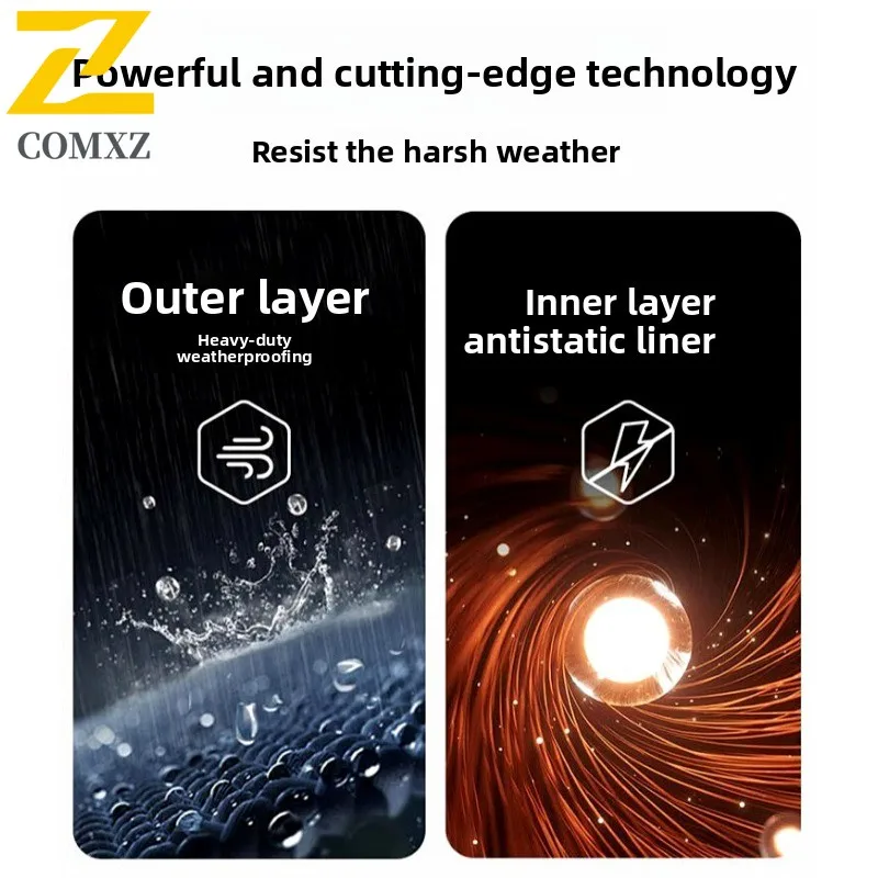 Men's Functional Jacket Multi-Pocket Hooded Mountaineering Waterproof Wear-Resistant Work Jacket Fashionable Men's Windbreaker