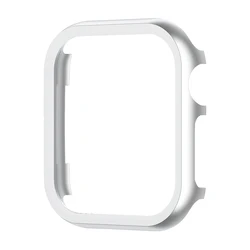 Premium Aluminum Alloy Protective Case for Apple Watch - Sleek and Durable Metal Cover (Silver)