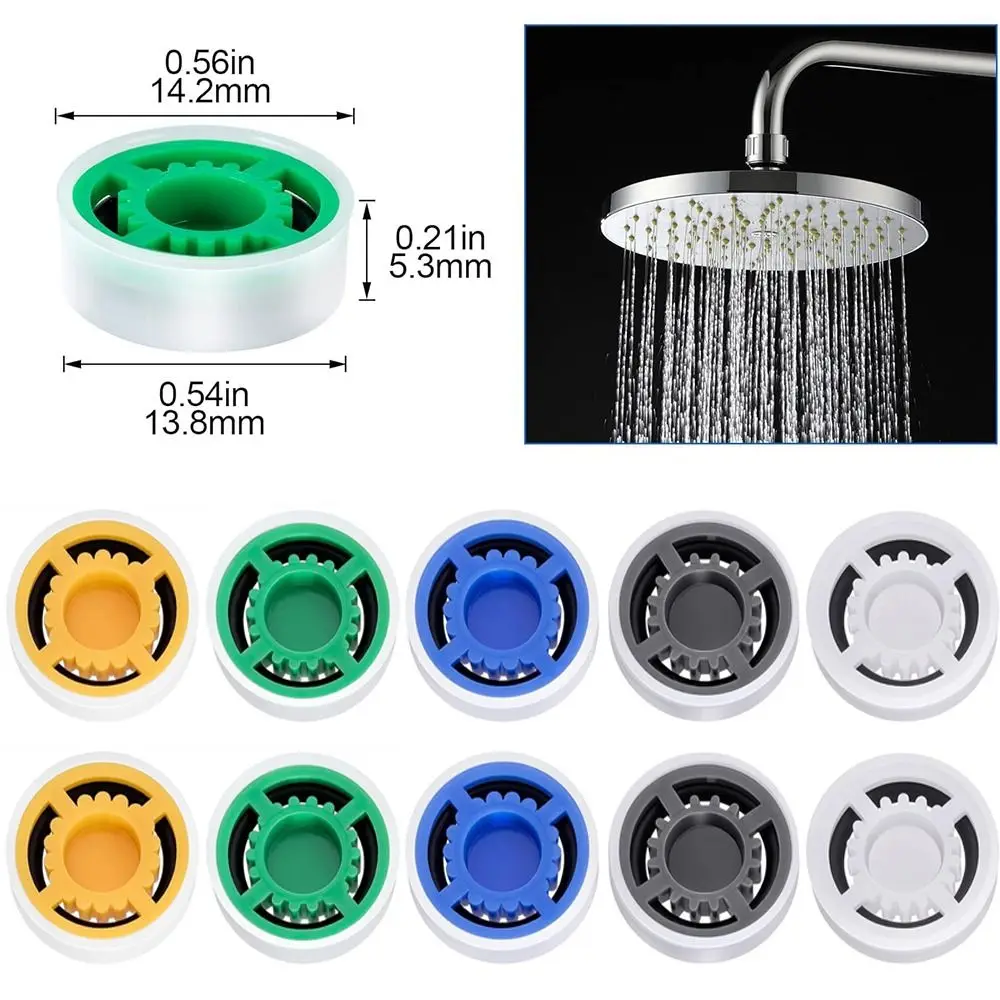 หัวฝักบัวพลาสติกอุปกรณ์ในห้องน้ำตัวควบคุมการไหลของน้ำตัวควบคุมการไหลของก๊อกน้ำหัวฝักบัวแบบคงที่ 1