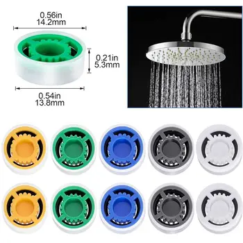 หัวฝักบัวพลาสติกอุปกรณ์ในห้องน้ำตัวควบคุมการไหลของน้ำตัวควบคุมการไหลของก๊อกน้ำหัวฝักบัวแบบคงที่ 1