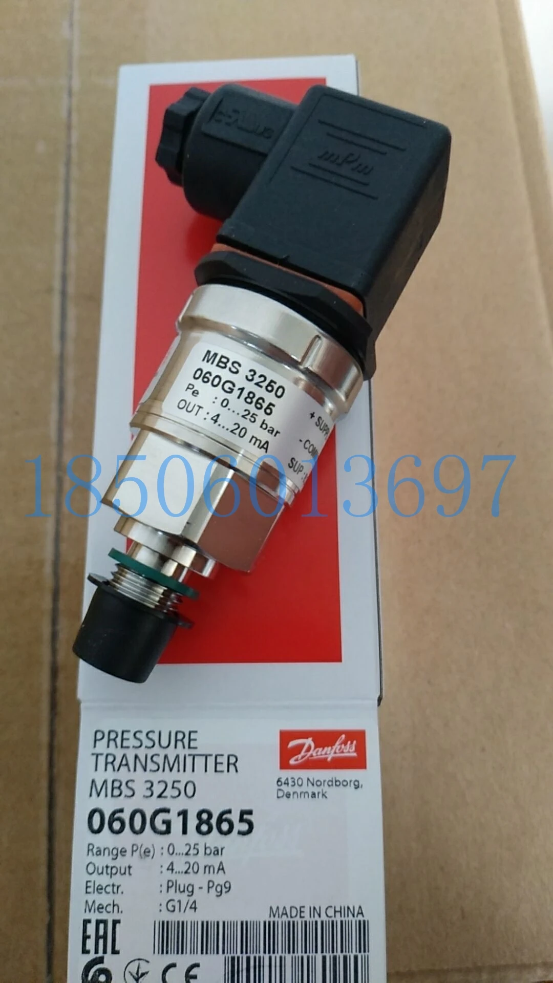 

MBS3250-060G1865 Danfoss датчик давления высокой температуры 0-25 бар 4-20 мА
