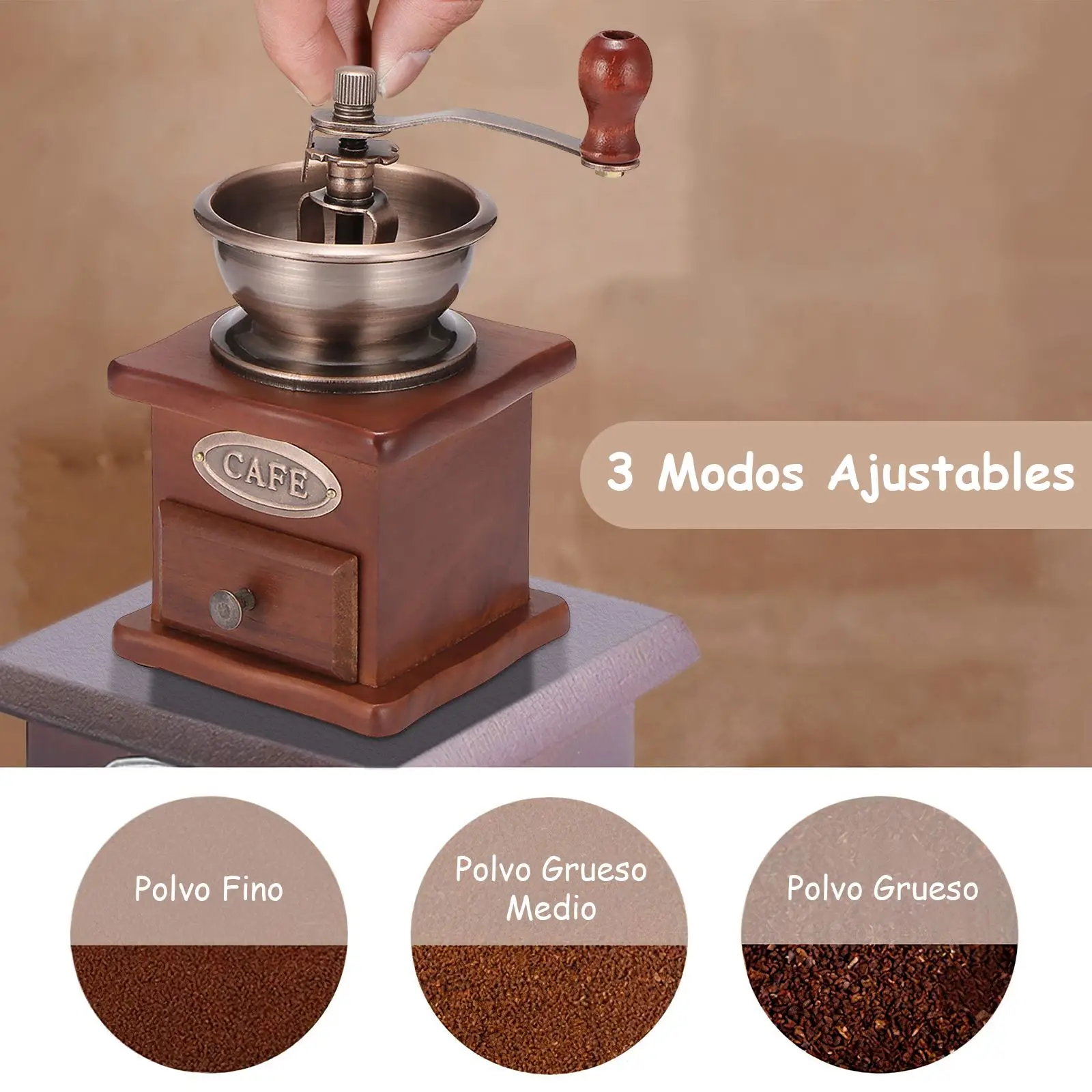 

Metal Coffee Grinder Mini Stainless Steel Hand Manual Handmade Coffee Bean Burr Grinders Mill Kitchen Tool Crocus Grinders