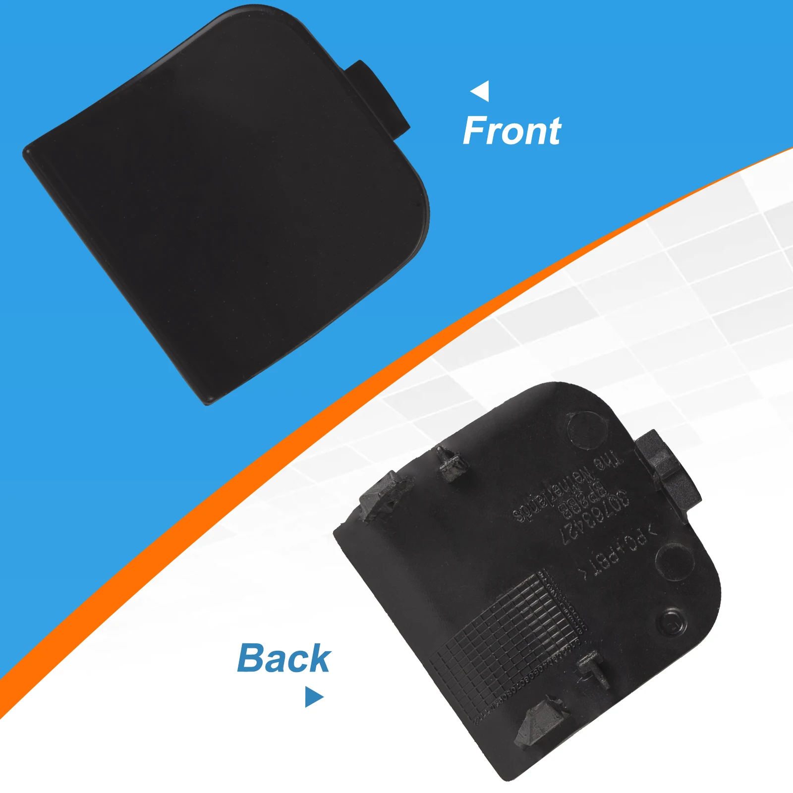Rear Bumper Tow Hook Cover Cap Towing Eye For VOLVO XC60 Accessories 2014 2015 30763427 398550368 Right Passenger Side