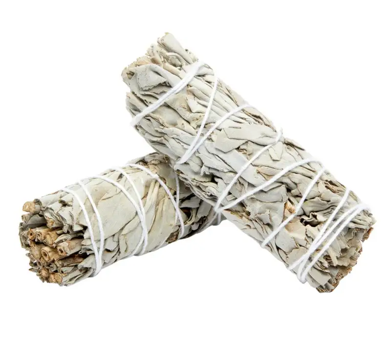White Sage - White Sage Stick - California White Sage - Bowl - Energy Cleansing Stick - 4 Pollici Stick - Energy Healing