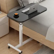

Small Wheels Computer Desk Lift Stand Bedroom Writing Side Foldable Makeup Table Manicure Reception Biurko Home Garden OA50CD