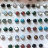 36 pairs Mix Lot Silver Color 6mm Round Stone Earring Studs 1