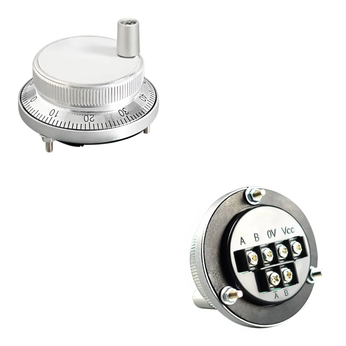 CNC Handwheel 60mm CNC Pulser Electronic Handwheel 5V 12V 24V 4 6 pin Pulse 25 100 Manual Generator Rotary Encoder TECNR