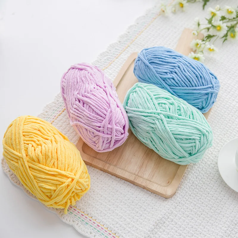 Description Picture 2 of itemHandmade Diy Woven Ice Strip Thread For Baby Scarves Doll Hooks And Shoes That Do Not Shed Fur Yarn Balls