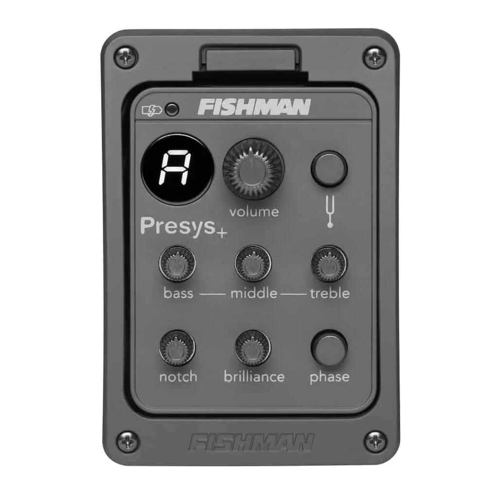 Presys+ Гитарный пьезозвукосниматель в комплекте с предусилителем Fishman PRO-PSY-201 |