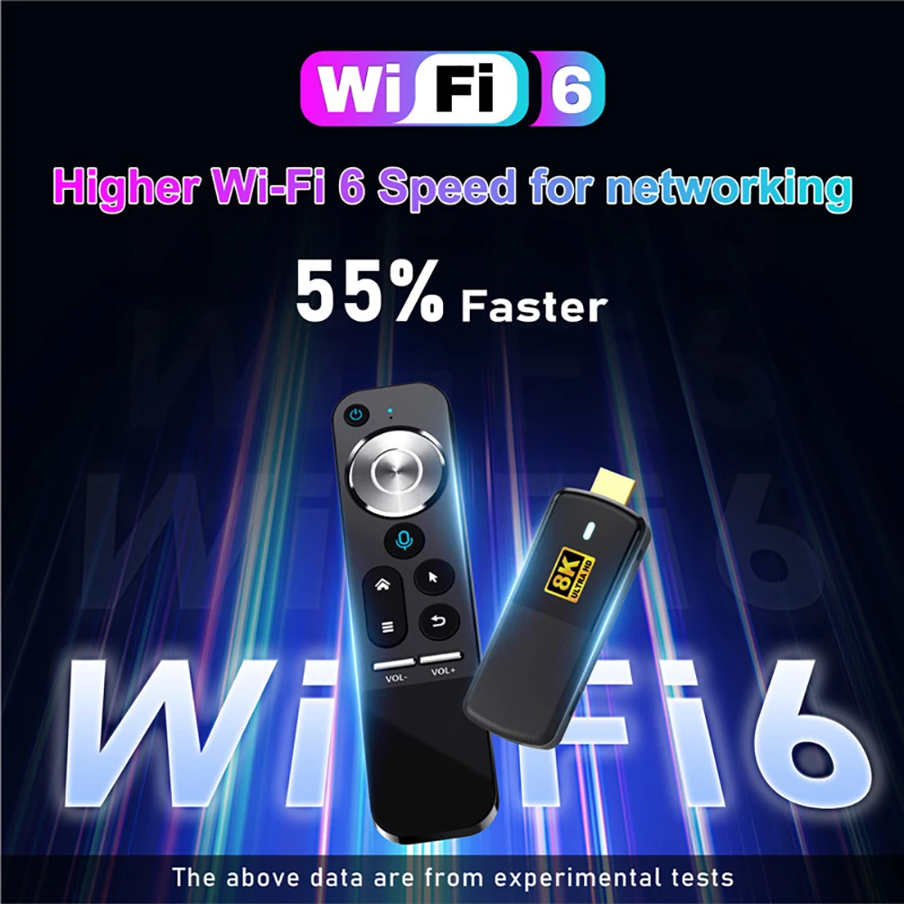 Max m3 Smart tv Stick Android 13 Wifi Controle de Voz Caixa de tv Compatível com Hdmi Ota Bluetooth Media Player 2gb 16gb 8k H96 - Image 6
