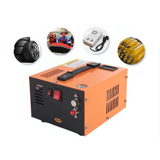 Compresor de aire PCP de alta presión, juego de bomba eléctrica de 4500Psi,  300Bar, tanque de buceo a presión, llenado de buceo, 220V/110V/12V -  AliExpress