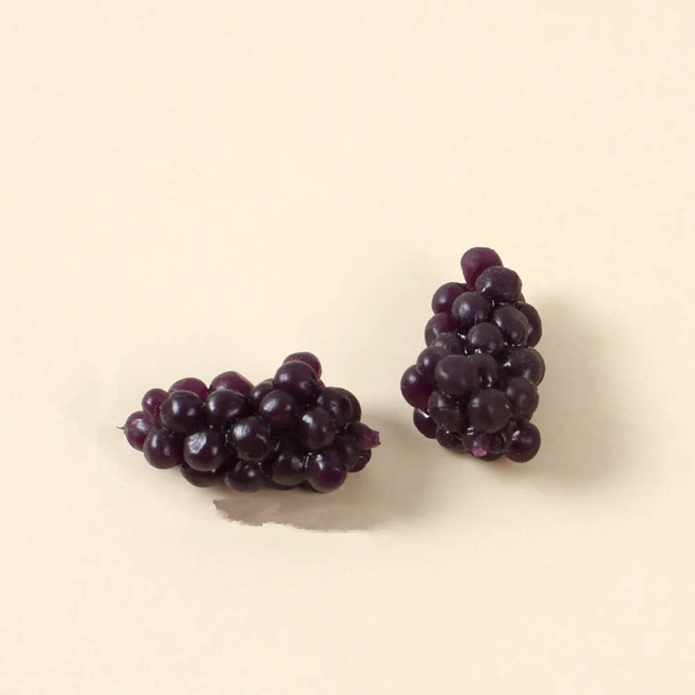 

20pcs Artificial Grape Model Simulated Squeeze Grape Ornament Slow Rebound Grape Model