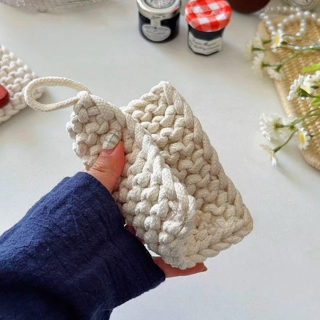 Handmade Knitted Coaster Set 5