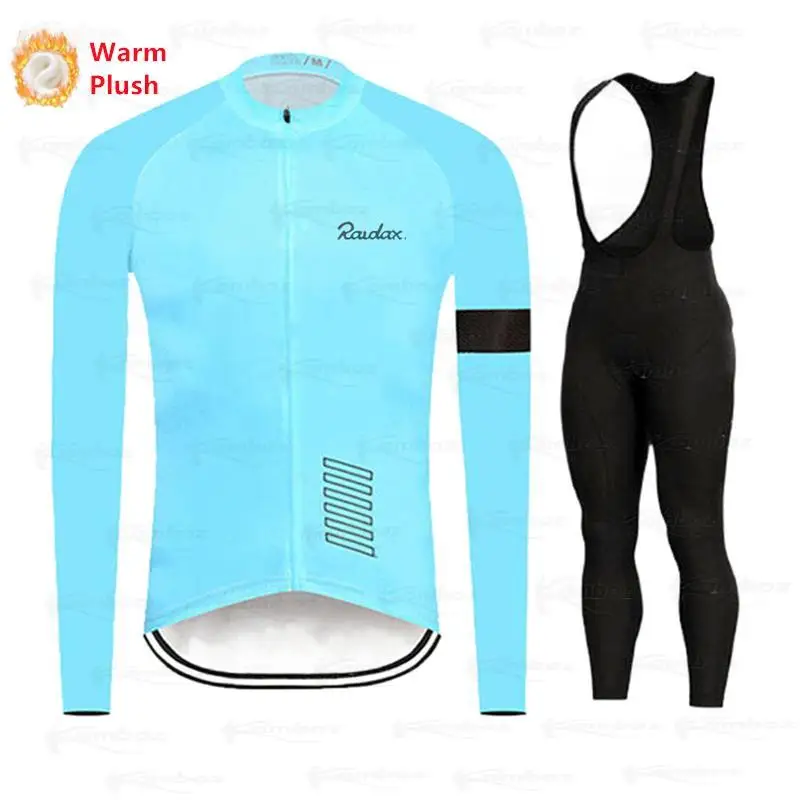 

2023 Raydax Winter Cycling Jersey Set Men Thermal Fleece Cycling Clothing Road bike suit MTB Uniforme Bicycle Maillot Ciclismo