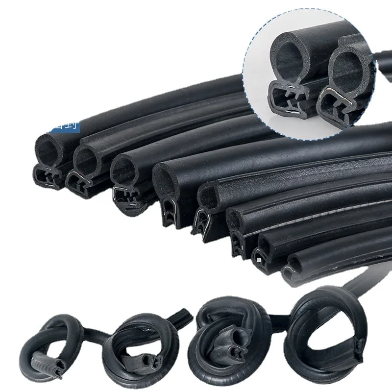 자동차 SUV 자동차 보넷 트렁크 엣지 고무 탑, EPDM 폼 도장 트림 스트립 가드 버퍼, 1 m
