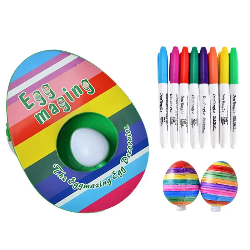 

Оригинальный набор для украшения пасхальных яиц, 8 ярких быстросохнущих маркеров для мальчиков и девочек