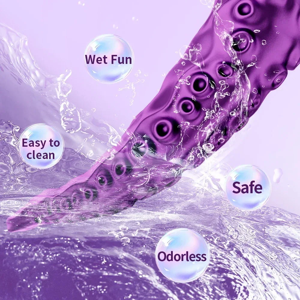 Vibrating Realistic Monster G-Spot Dildos Octopus Vibrator wit 10 Powerful Mode Adult Sex Toys for Women Anal Vagina Stimulation
