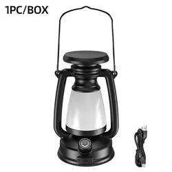 Vintage Horse LED Lantern Table Lamp - Decorative Ambient Lighting for Home and Outdoor Camping