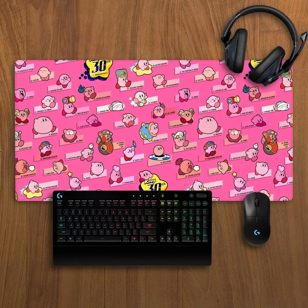 Star K-Kirby Mousepad Non-slip Lockedge Office Student Gaming Thickened Large Writing Pad Cushion