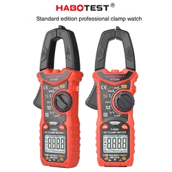 Habotest – multimètre à pince, voltmètre de courant, testeur, affichage numérique rétro éclairé, arrêt automatique, jauge multifonctionnelle, ammètre HT206 