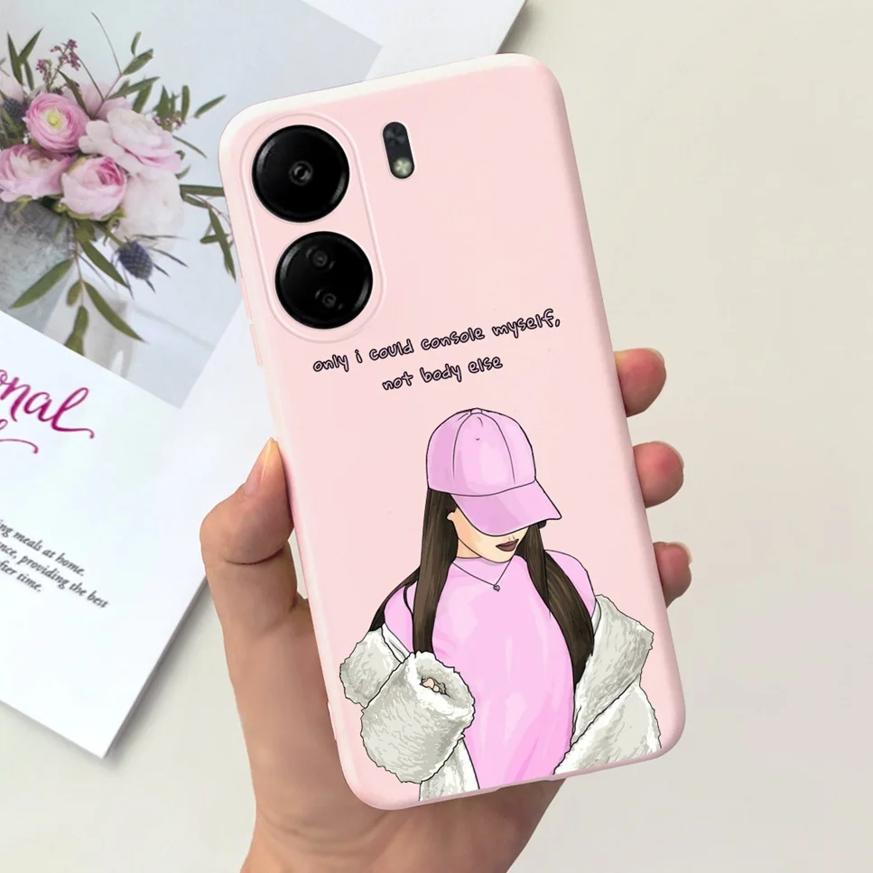 For Xiaomi POCO C65 Case Cute Cartoon Cat Painted TPU Silicone Back Cover For Xioami POCO C65 POCOC65 C 65 6.74 Phone Case Funda
