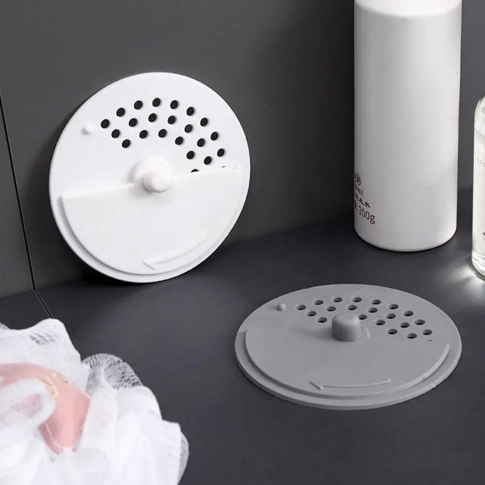 Description Picture 6 of item2Pcs Silicone Tub Stopper Floor Drain Cover with Rotatable Switch Bathroom Deodorant Round Replacement Floor Drain Strainer