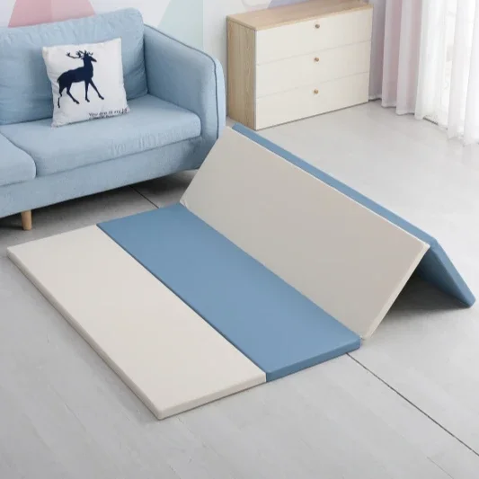 

4cm Thick EPE Foam Eco-friendly PU Leather Gym Mat Foldable Playmat for Baby