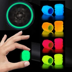 Universal Luminous Tire Valve Safe Car Wheel Hub Glowing Dust-proof Decorative Tyre Rim Stem Nozzles Covers for Motorcycle Bike