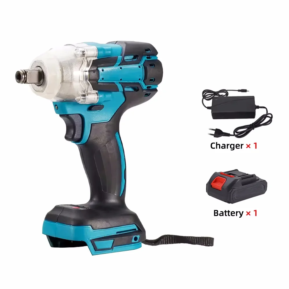 Cordless Electric Impact Wrench Power Tool Brushless Electric Wrench Hand Drill Socket For 21V Battery 2