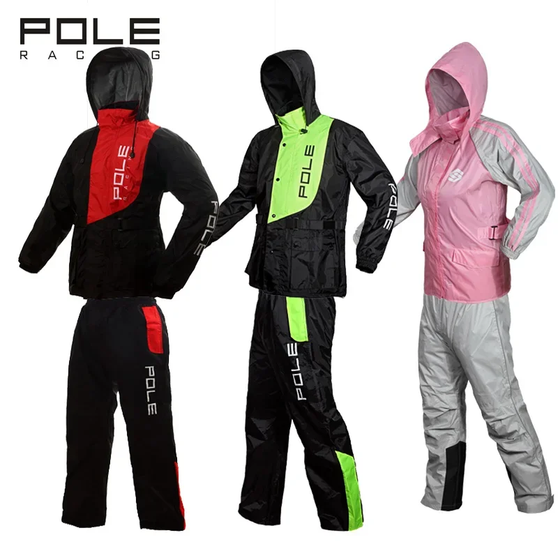 Outdoor Motorcycle Sports Rain Jackets Motorbike Raincoat Suit Motocross Rain Clothing Suit Waterproof Coat