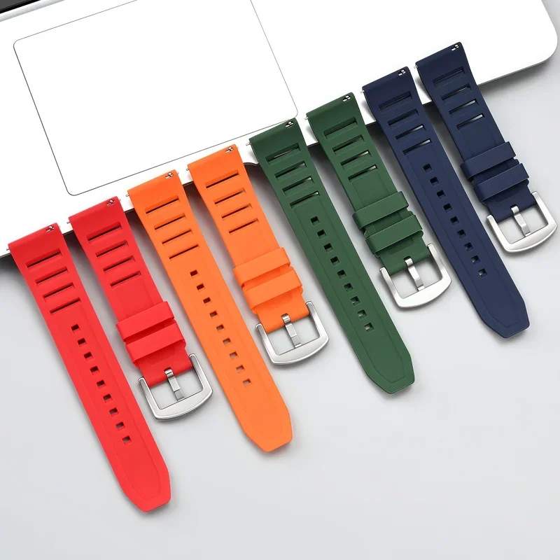 Breathable Silicone Waterproof Sport Watch Band with Quick Release