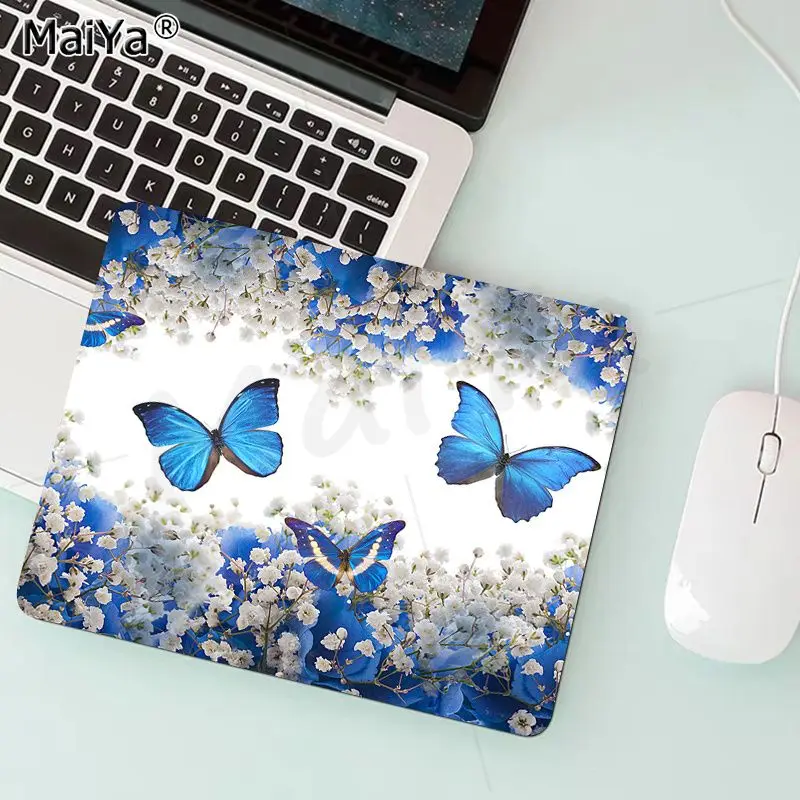 Gaming Mousepad Mouse Pad Beautiful Butterfly Skin Cartoon Anime Gaming Mouse Pad Keyboard Mouse Mats Smooth Company For Teen Girls Bedroom