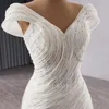2025 Organza Wedding Evening Gowns Sexy Beading Wedding Dresses Off Shoulder Sweep Train Bride Dress vestido de novia 241128 5