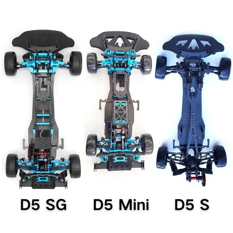 3RACING Sakura D5 D5S 4WD 1:10 RC Car Carbon Fiber Frame DIY KIT