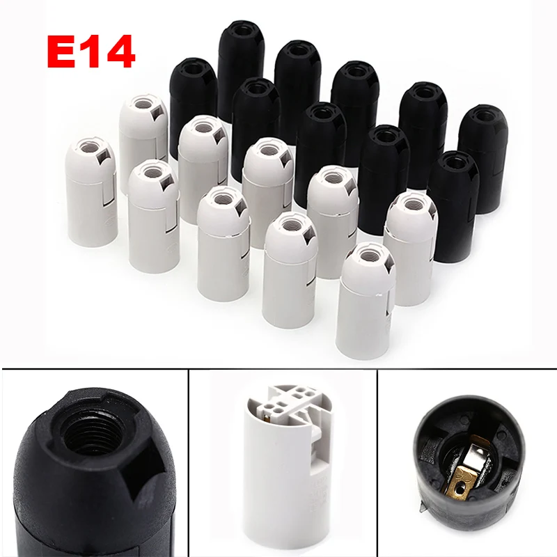 E14 Light Bulb Lamp Holder Socket Lampshade Ring 2A 250V 10pcs Lamp Holder Lamp Bulb Holder Lamp Base
