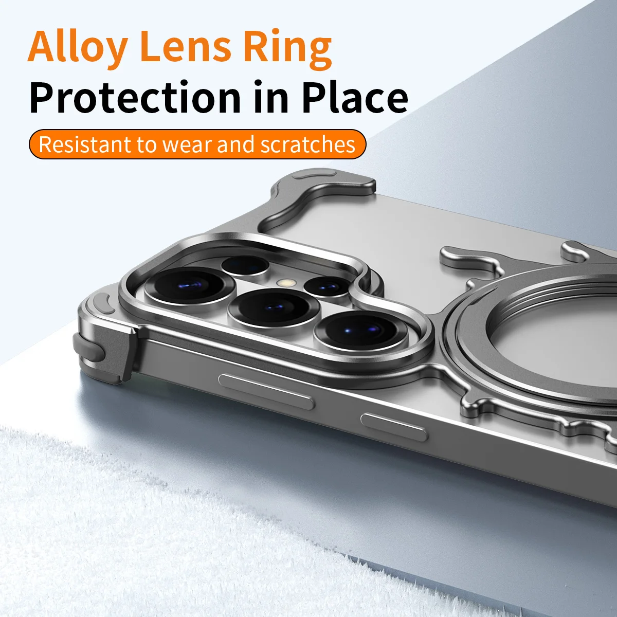 360° Rotating Magnetic Liquid Metal Shockproof Minimalist Phone Case