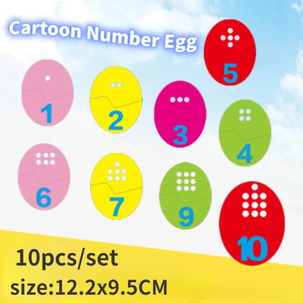 Kid Montessori Felt Finger Numbers Math Toys Baby Early Education Learning Teaching Aid for Toddler DIY Non-woven Digital Puzzle
