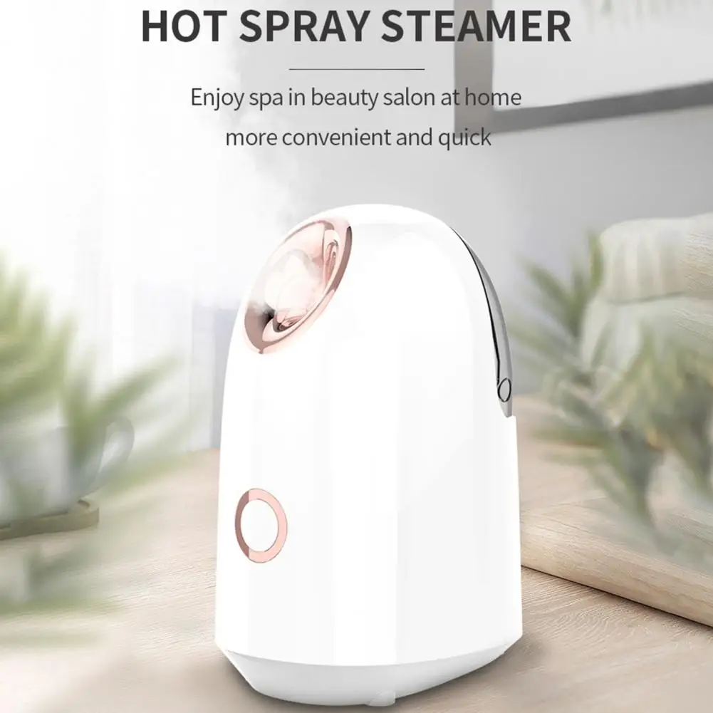 

200ml Desktop Facial Steamer Heavy Fog Face Sprayer Anti-scalding Skin Care Fine Mist Thermal Spray Face Humidifier for Home